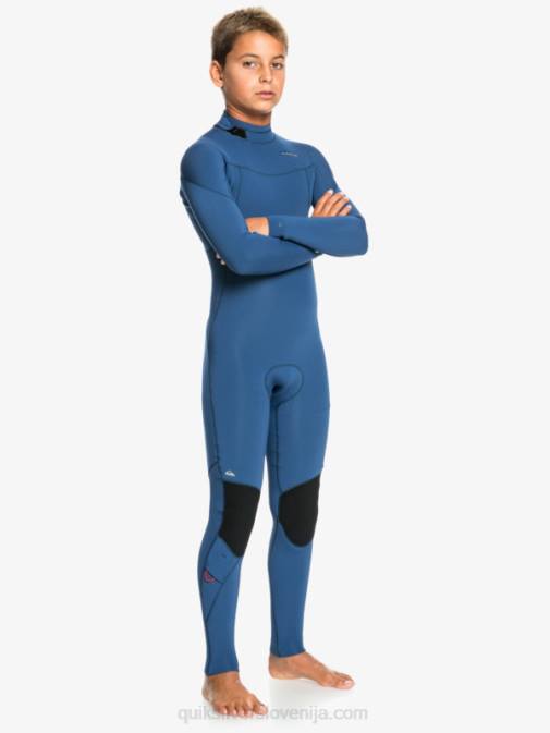 Quiksilver PJ4H2195 fantje insignija modra 8-16 3/2 mm sej l/sl polna obleka