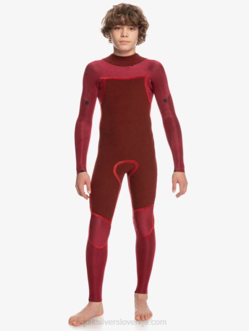Quiksilver PJ4H2223 fantje črna/provincialno modra 8-16 3/2 mm neoprenska obleka z zadrgo za vsakodnevne seje