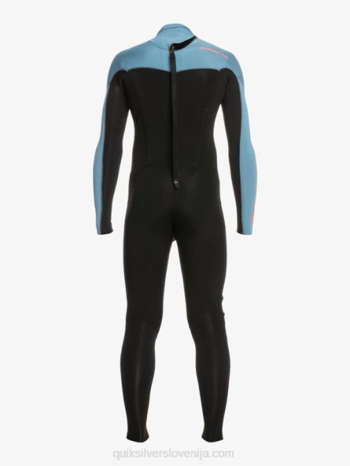 Quiksilver PJ4H2223 fantje črna/provincialno modra 8-16 3/2 mm neoprenska obleka z zadrgo za vsakodnevne seje