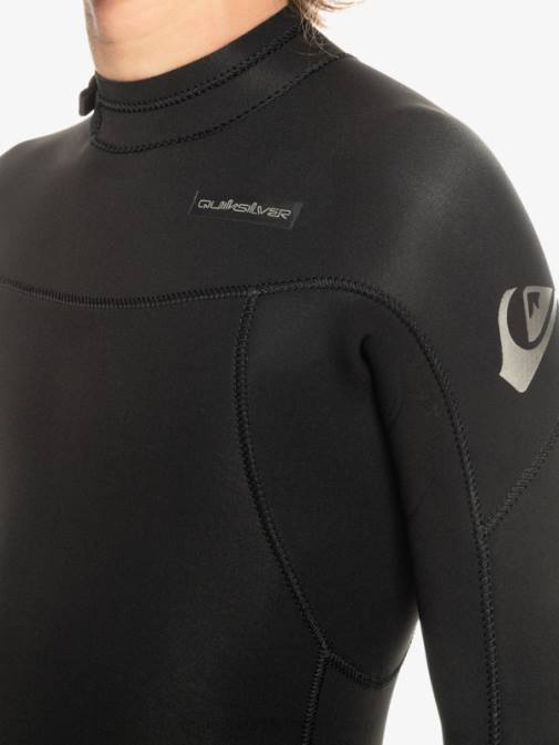 Quiksilver PJ4H2224 fantje Črna 8-16 3/2 mm neoprenska obleka z zadrgo za vsakodnevne seje