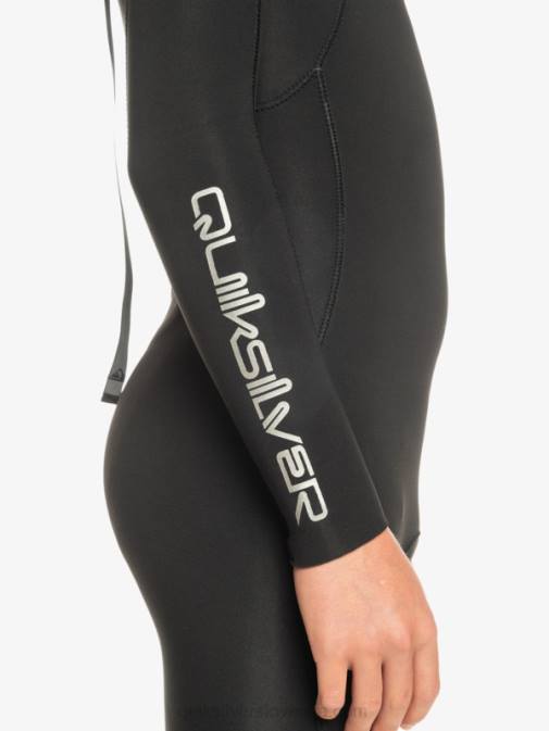 Quiksilver PJ4H2224 fantje Črna 8-16 3/2 mm neoprenska obleka z zadrgo za vsakodnevne seje