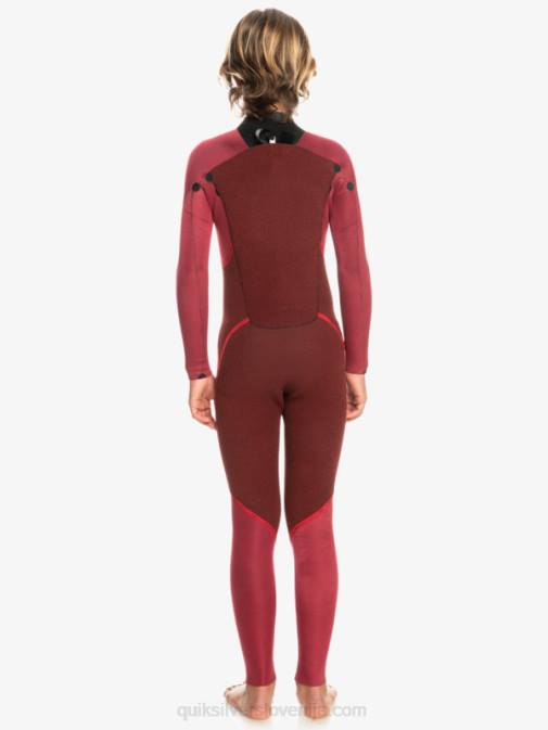Quiksilver PJ4H2224 fantje Črna 8-16 3/2 mm neoprenska obleka z zadrgo za vsakodnevne seje