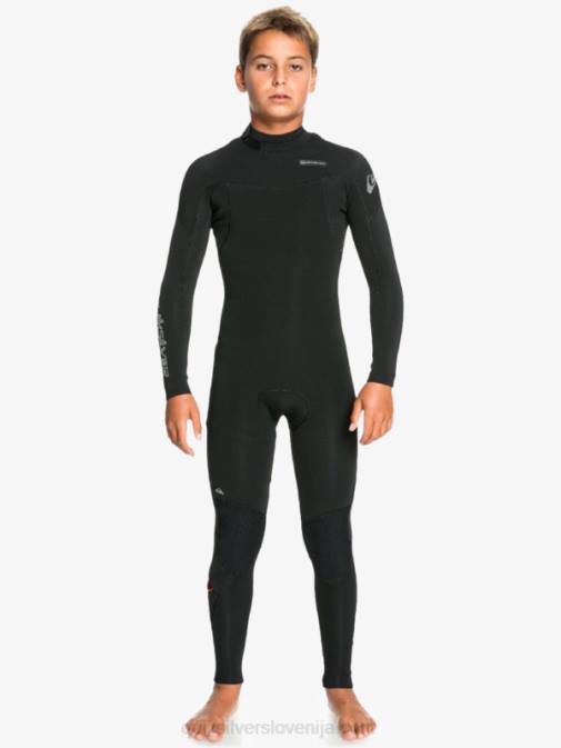 Quiksilver PJ4H2225 fantje Črna 8-16 4/3 vsakodnevne neoprenske obleke z zadrgo