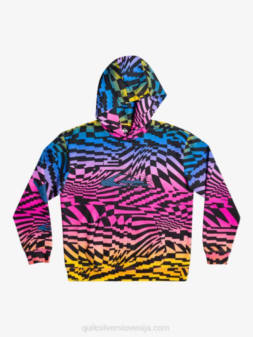 Quiksilver PJ4H2051 fantje roza glo radikalni časi 231 8-16 radikalno krat prevelik pulover s kapuco