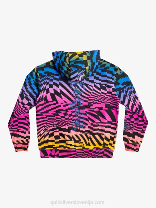 Quiksilver PJ4H2051 fantje roza glo radikalni časi 231 8-16 radikalno krat prevelik pulover s kapuco