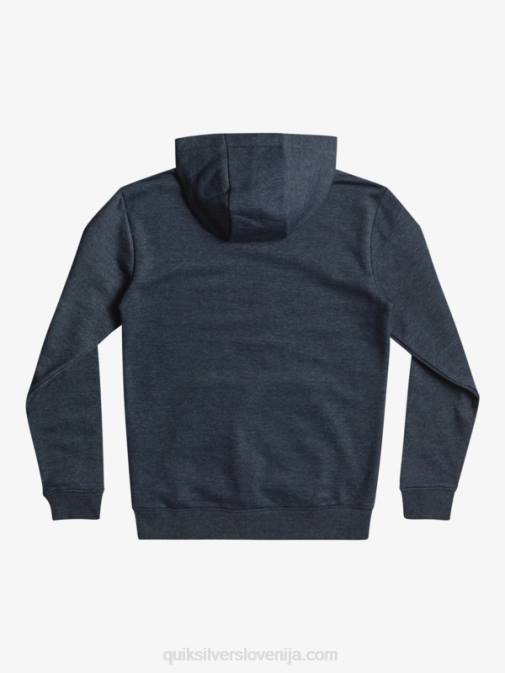 Quiksilver PJ4H2247 fantje mornarsko modri blazer heather Top iz flisa z velikim logotipom 8-16
