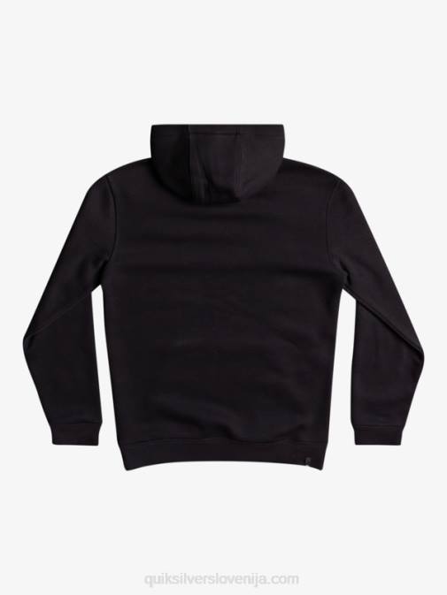 Quiksilver PJ4H2248 fantje Črna Top iz flisa z velikim logotipom 8-16