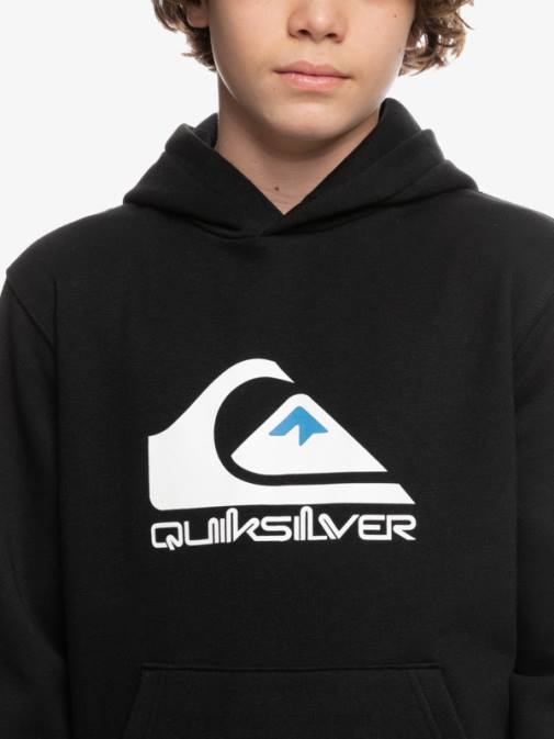 Quiksilver PJ4H2248 fantje Črna Top iz flisa z velikim logotipom 8-16
