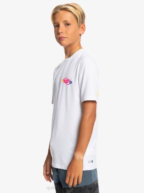 Quiksilver PJ4H2010 fantje bela 8-16 Radical upf 50 deskarska majica