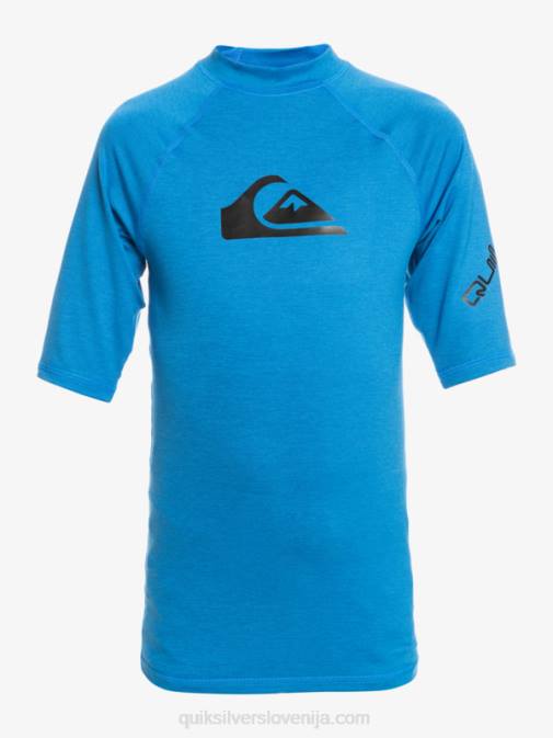 Quiksilver PJ4H2063 fantje dihalka modra vresa 8-16 mladinska s/sl deskarska majica za vse čase