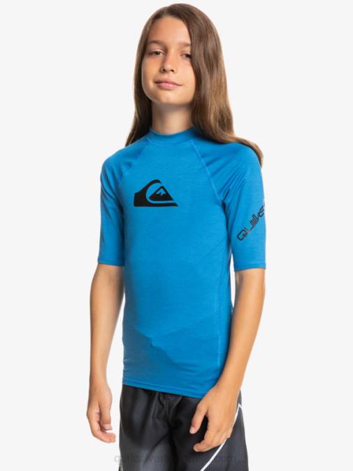 Quiksilver PJ4H2063 fantje dihalka modra vresa 8-16 mladinska s/sl deskarska majica za vse čase