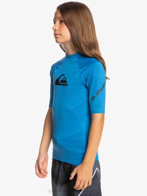 Quiksilver PJ4H2063 fantje dihalka modra vresa 8-16 mladinska s/sl deskarska majica za vse čase