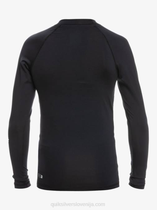Quiksilver PJ4H2074 fantje Črna 2-7 ves čas ls l/sl deskarska majica