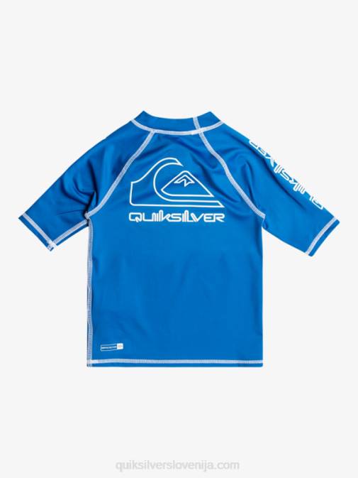 Quiksilver PJ4H2114 fantje dihalka modra 2-7 on tour ščitnik s kratkimi rokavi upf 50