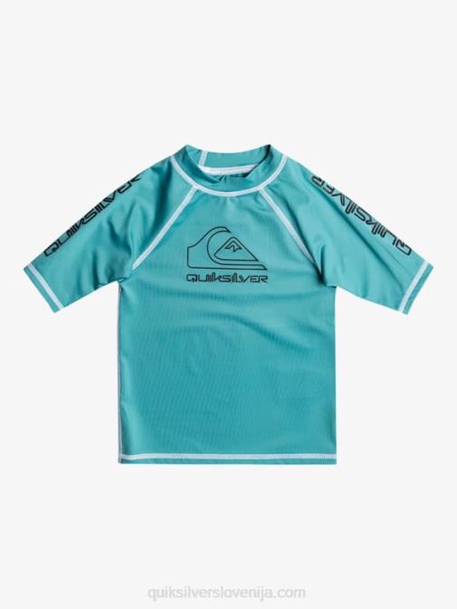 Quiksilver PJ4H2115 fantje brittany modra 2-7 on tour ščitnik s kratkimi rokavi upf 50