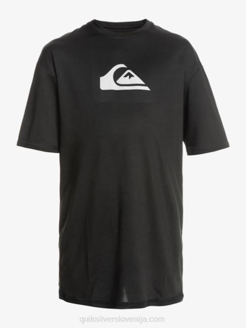 Quiksilver PJ4H2134 fantje Črna Majica s kratkimi rokavi s kratkimi rokavi 8-16 in upf 50