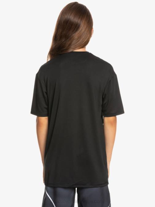 Quiksilver PJ4H2134 fantje Črna Majica s kratkimi rokavi s kratkimi rokavi 8-16 in upf 50