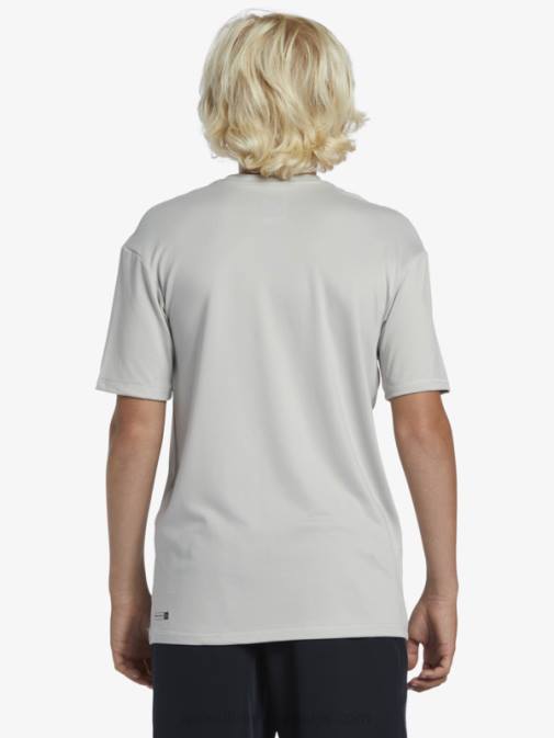 Quiksilver PJ4H2135 fantje sivo vijolična Majica s kratkimi rokavi s kratkimi rokavi 8-16 in upf 50