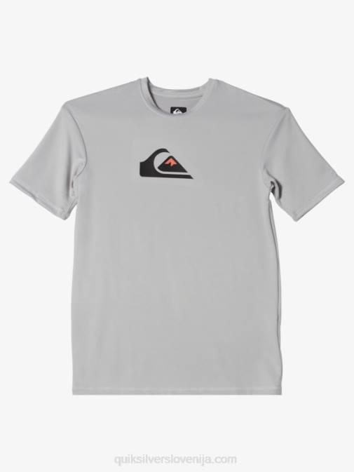 Quiksilver PJ4H2135 fantje sivo vijolična Majica s kratkimi rokavi s kratkimi rokavi 8-16 in upf 50