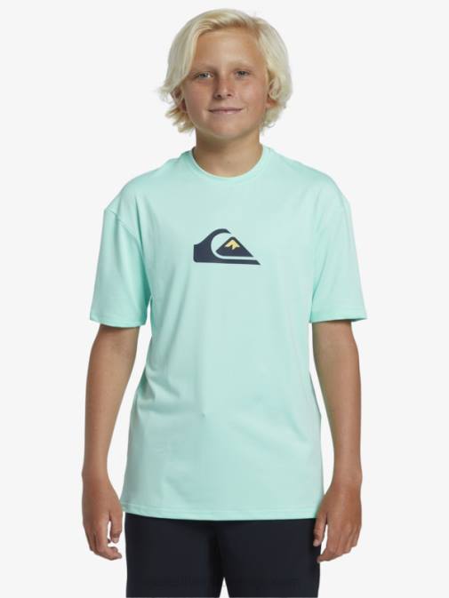 Quiksilver PJ4H2137 fantje kozarec za plažo Majica s kratkimi rokavi s kratkimi rokavi 8-16 in upf 50