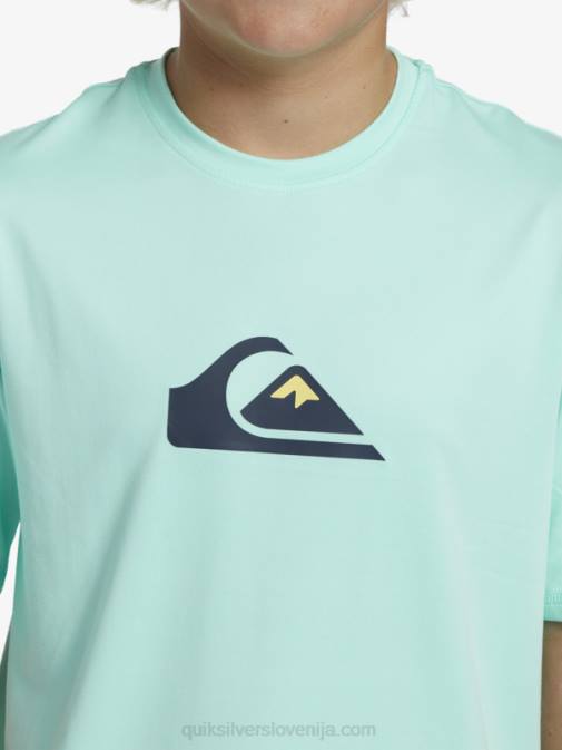 Quiksilver PJ4H2137 fantje kozarec za plažo Majica s kratkimi rokavi s kratkimi rokavi 8-16 in upf 50