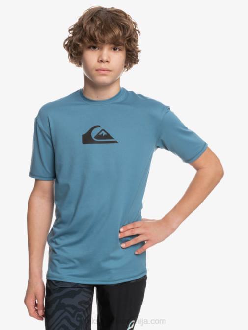 Quiksilver PJ4H2138 fantje provansalski Majica s kratkimi rokavi s kratkimi rokavi 8-16 in upf 50