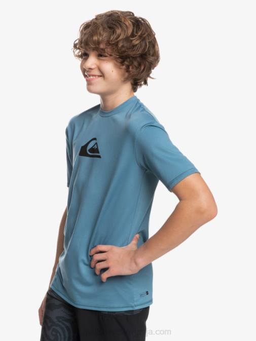 Quiksilver PJ4H2138 fantje provansalski Majica s kratkimi rokavi s kratkimi rokavi 8-16 in upf 50