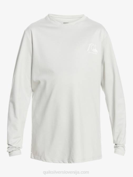 Quiksilver PJ4H2198 fantje sivo vijolično vresje 8-16 heritage heather majica z dolgimi rokavi upf 50 za surfanje
