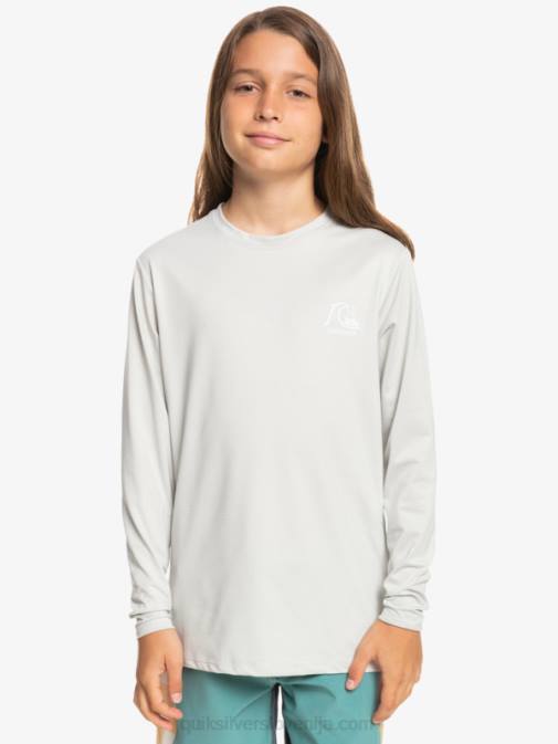Quiksilver PJ4H2198 fantje sivo vijolično vresje 8-16 heritage heather majica z dolgimi rokavi upf 50 za surfanje