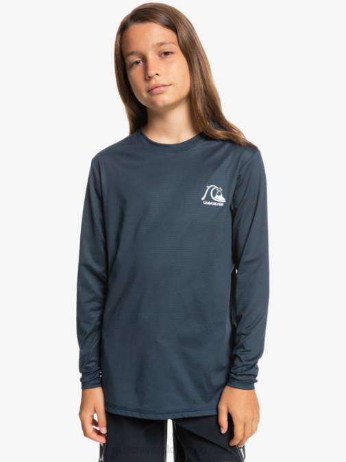 Quiksilver PJ4H2200 fantje midnight navy heather 8-16 heritage heather majica z dolgimi rokavi upf 50 za surfanje
