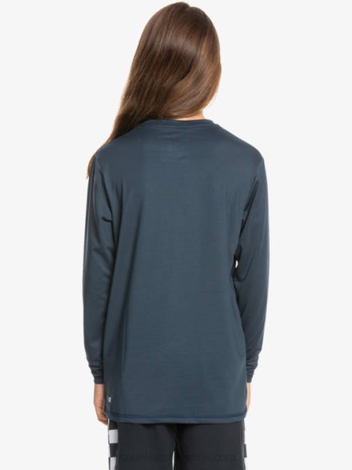 Quiksilver PJ4H2200 fantje midnight navy heather 8-16 heritage heather majica z dolgimi rokavi upf 50 za surfanje