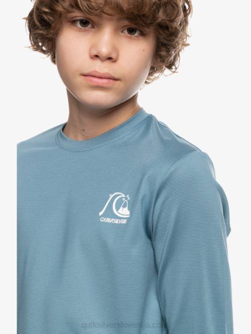 Quiksilver PJ4H2201 fantje deželno modro vresje 8-16 heritage heather majica z dolgimi rokavi upf 50 za surfanje