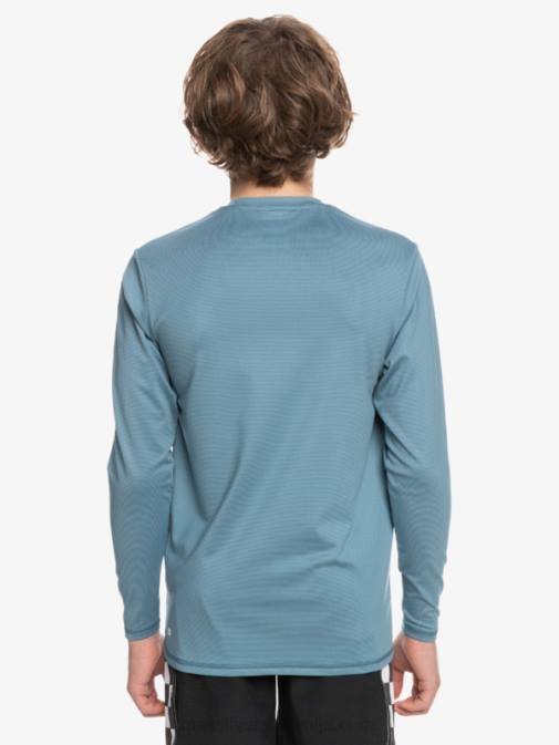 Quiksilver PJ4H2201 fantje deželno modro vresje 8-16 heritage heather majica z dolgimi rokavi upf 50 za surfanje