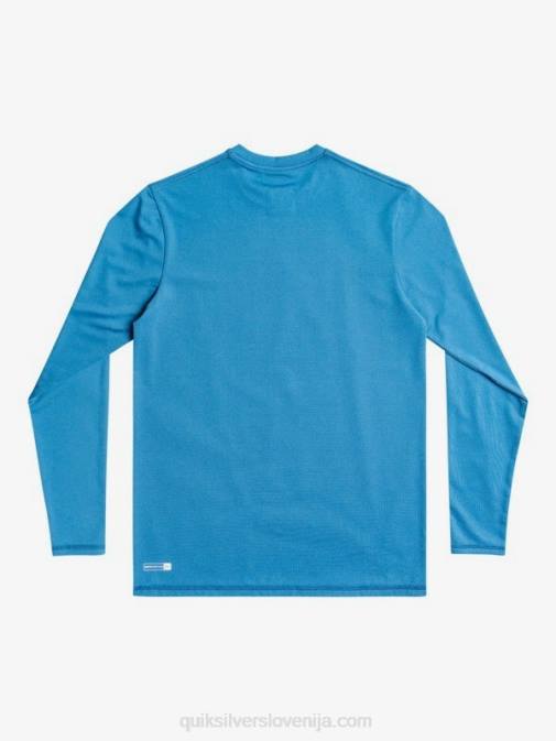 Quiksilver PJ4H2262 fantje vallarta modro resje 8-16 heritage heather majica z dolgimi rokavi do 50