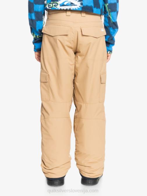 Quiksilver PJ4H2260 fantje tanin 8-16 hlače za sneg v kaki barvi
