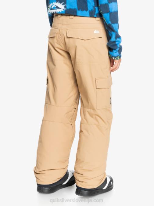 Quiksilver PJ4H2260 fantje tanin 8-16 hlače za sneg v kaki barvi