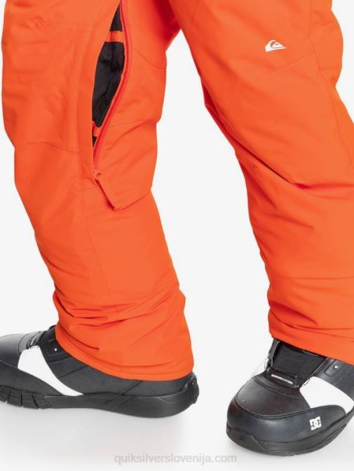 Quiksilver PJ4H2291 fantje pire iz buče 8-16 Oranžne snežne hlače z izolacijo Estate 8-16