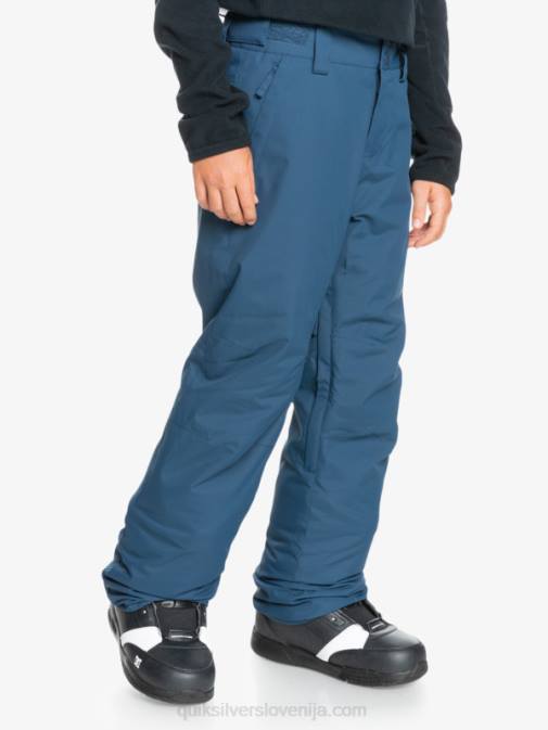 Quiksilver PJ4H2292 fantje insignija modra 8-16 Estate izolirane modre snežne hlače 8-16