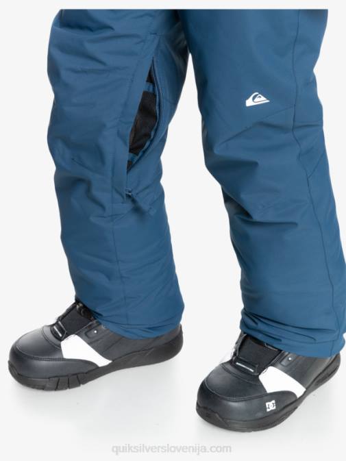 Quiksilver PJ4H2292 fantje insignija modra 8-16 Estate izolirane modre snežne hlače 8-16