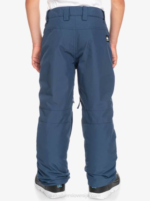 Quiksilver PJ4H2292 fantje insignija modra 8-16 Estate izolirane modre snežne hlače 8-16