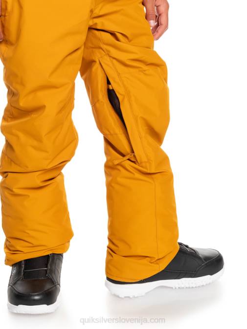 Quiksilver PJ4H2293 fantje rakitovsko rjava Snežne hlače 8-16 Estate