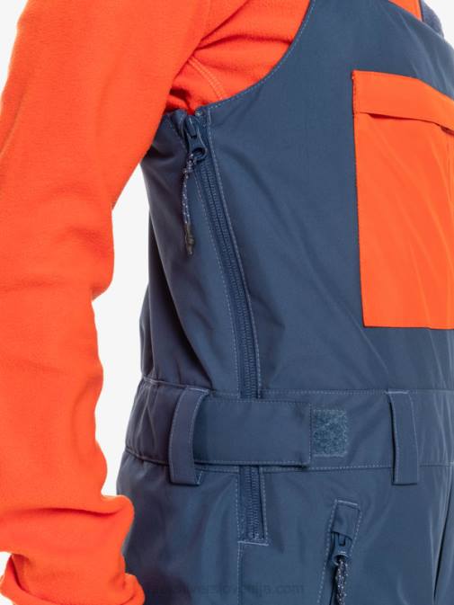 Quiksilver PJ4H2319 fantje insignija modra 8-16 mash up izolirane hlače z oprsnikom