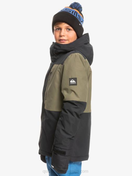 Quiksilver PJ4H2337 fantje prava črna Tehnična snežna jakna 8-16 mission block