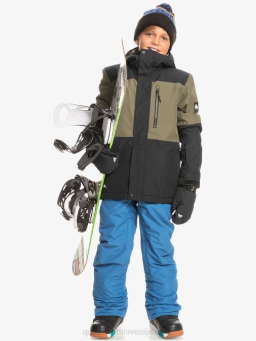 Quiksilver PJ4H2337 fantje prava črna Tehnična snežna jakna 8-16 mission block