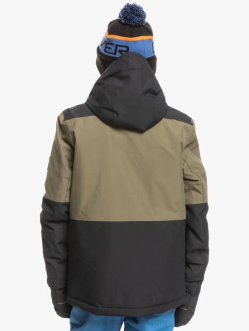 Quiksilver PJ4H2337 fantje prava črna Tehnična snežna jakna 8-16 mission block