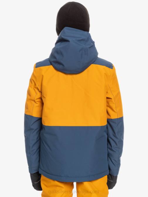 Quiksilver PJ4H2338 fantje insignija modra Tehnična snežna jakna 8-16 mission block