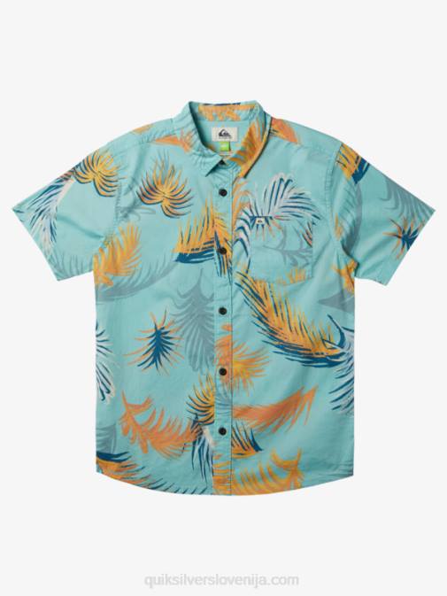 Quiksilver PJ4H1912 fantje angel modra tropska napaka tropical glitch srajca s kratkimi rokavi