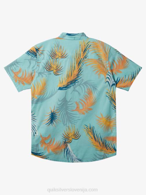 Quiksilver PJ4H1912 fantje angel modra tropska napaka tropical glitch srajca s kratkimi rokavi