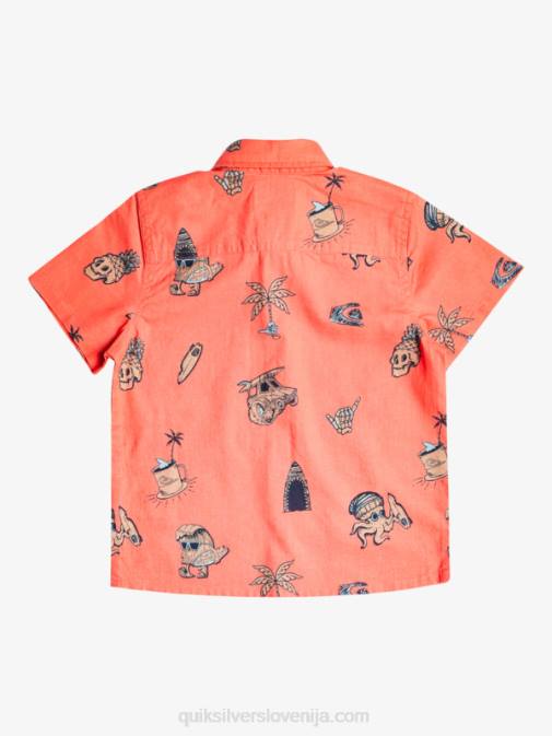 Quiksilver PJ4H2130 fantje svež losos nono surfday boy 2-7 nono surfday majica