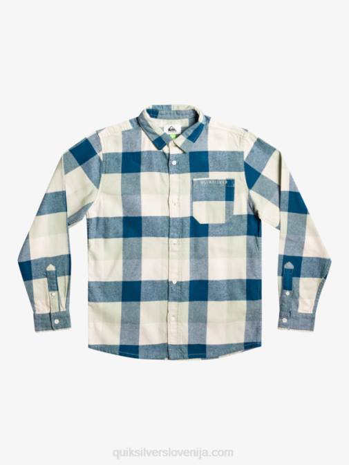 Quiksilver PJ4H2305 fantje puščavska kadulja 8-16 flanelasta srajca z dolgimi rokavi v obliki mamice
